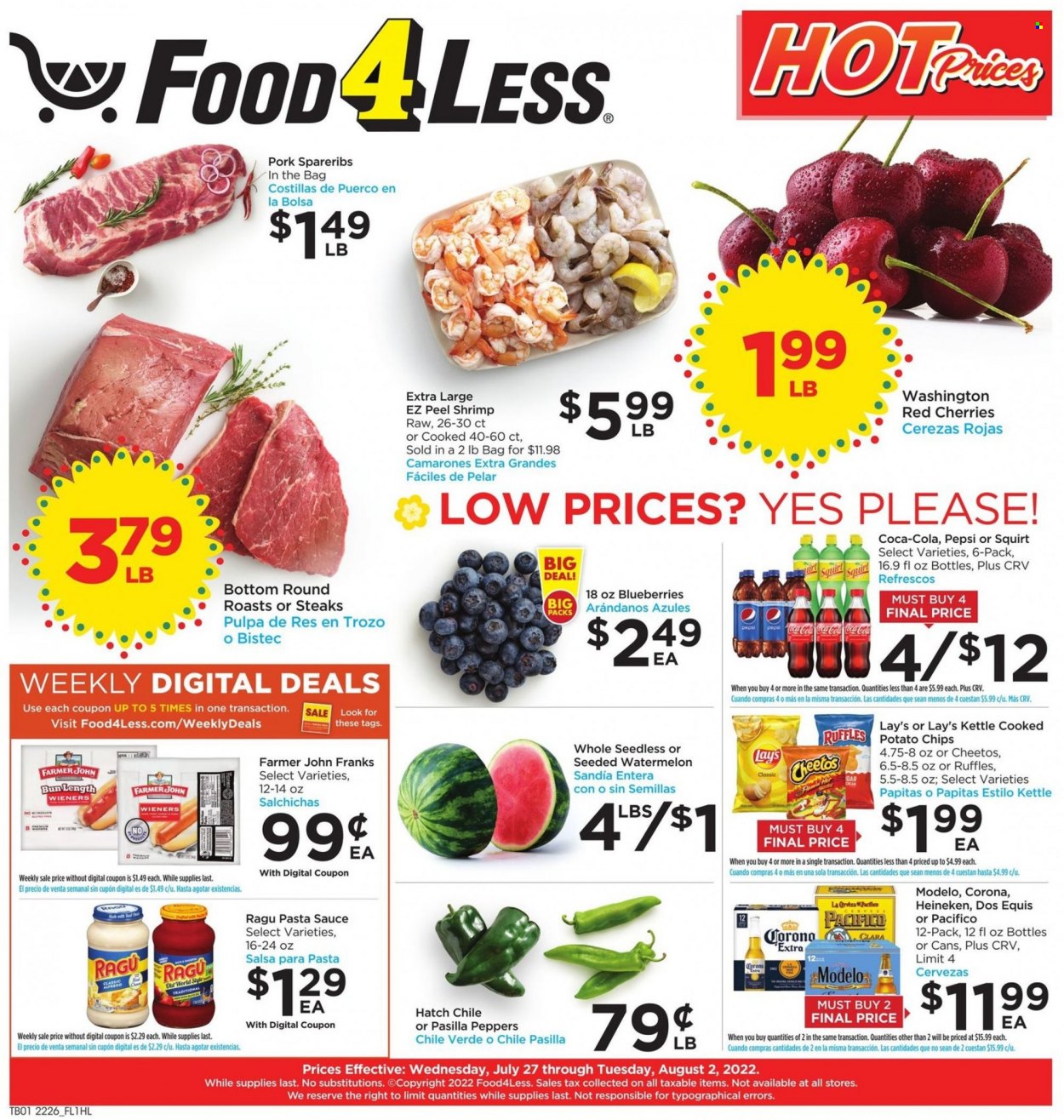 Food 4 Less ad - 07/27/2022 - 08/02/2022. Page 1