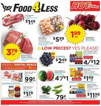 Food 4 Less Flyer - 07/27/2022 - 08/02/2022.