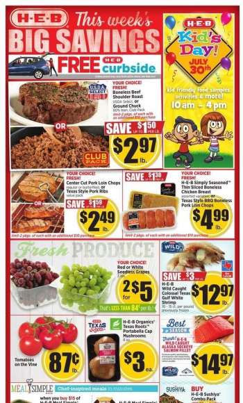 H-E-B Flyer - 07/27/2022 - 08/02/2022.