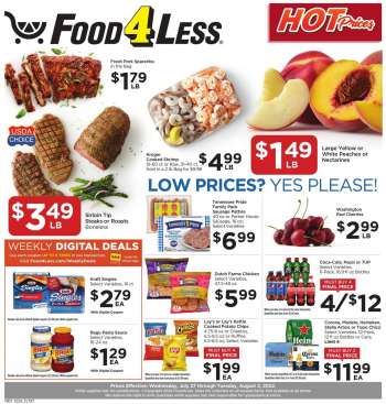 Food 4 Less Flyer - 07/26/2022 - 08/02/2022.