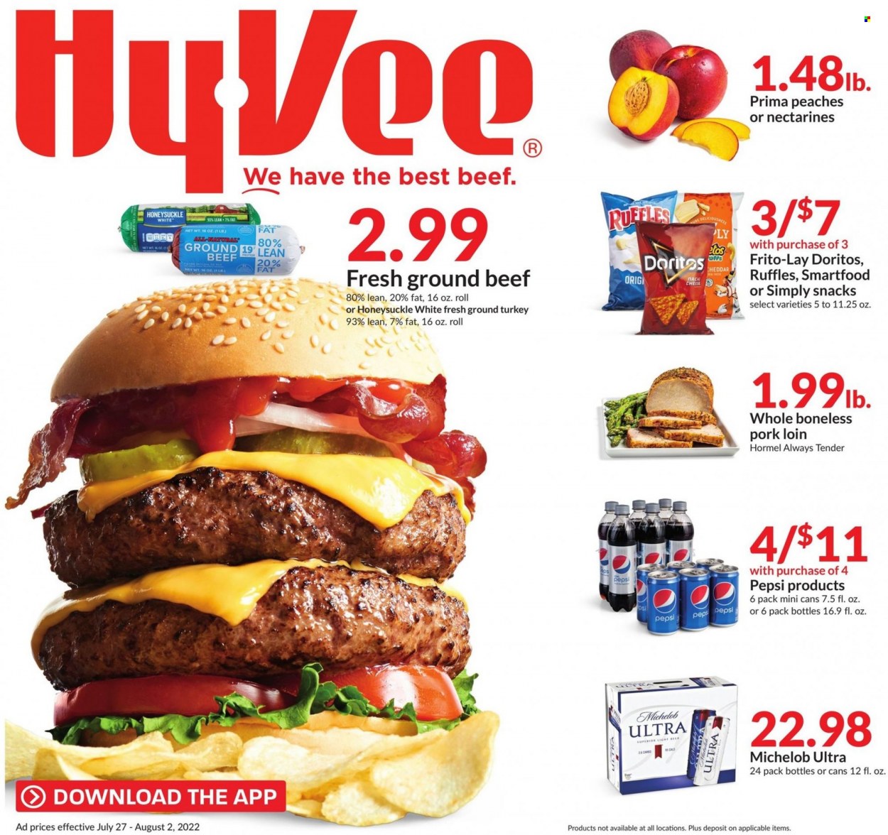 Hy-Vee ad - 07/27/2022 - 08/02/2022. Page 1