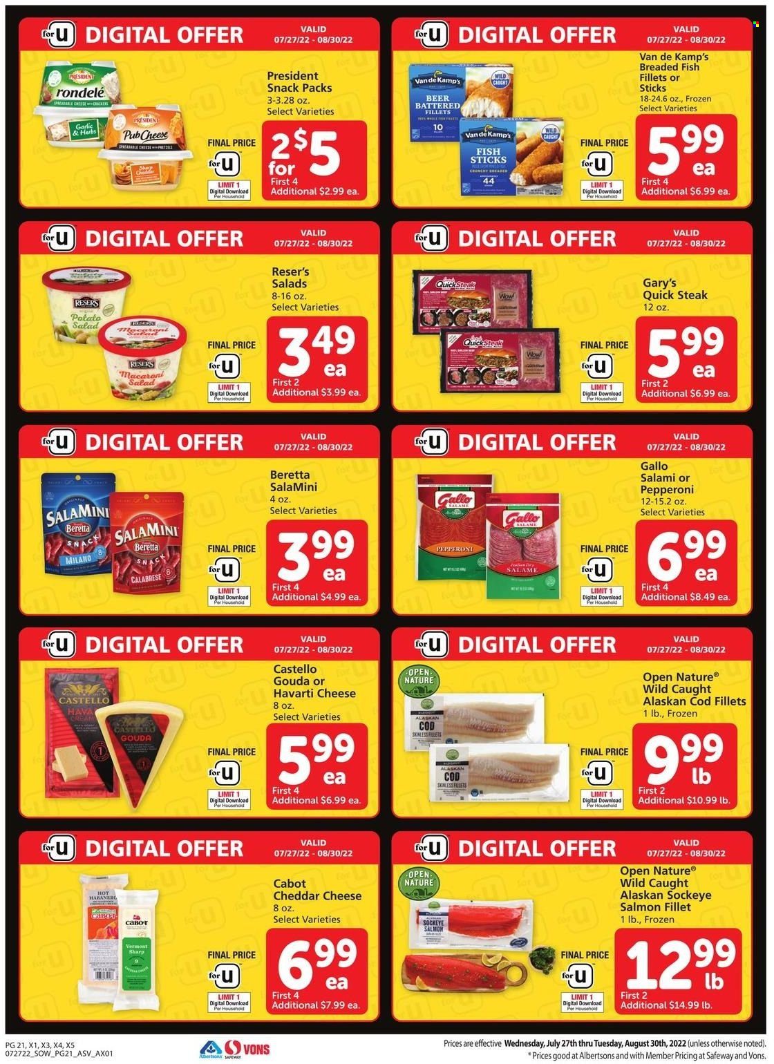 Safeway ad - 07/27/2022 - 08/30/2022. Page 21