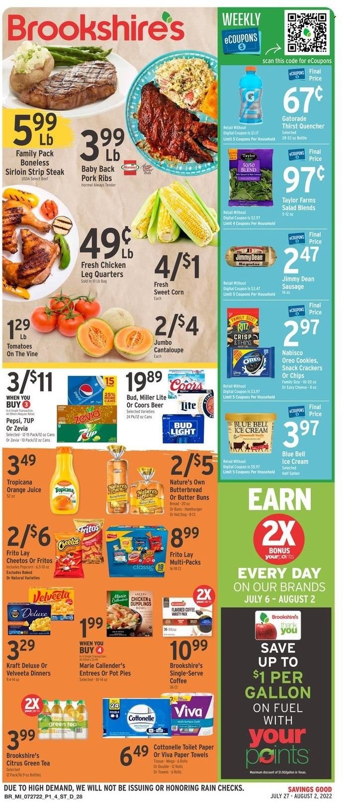Brookshires ad - 07/27/2022 - 08/02/2022. Page 1