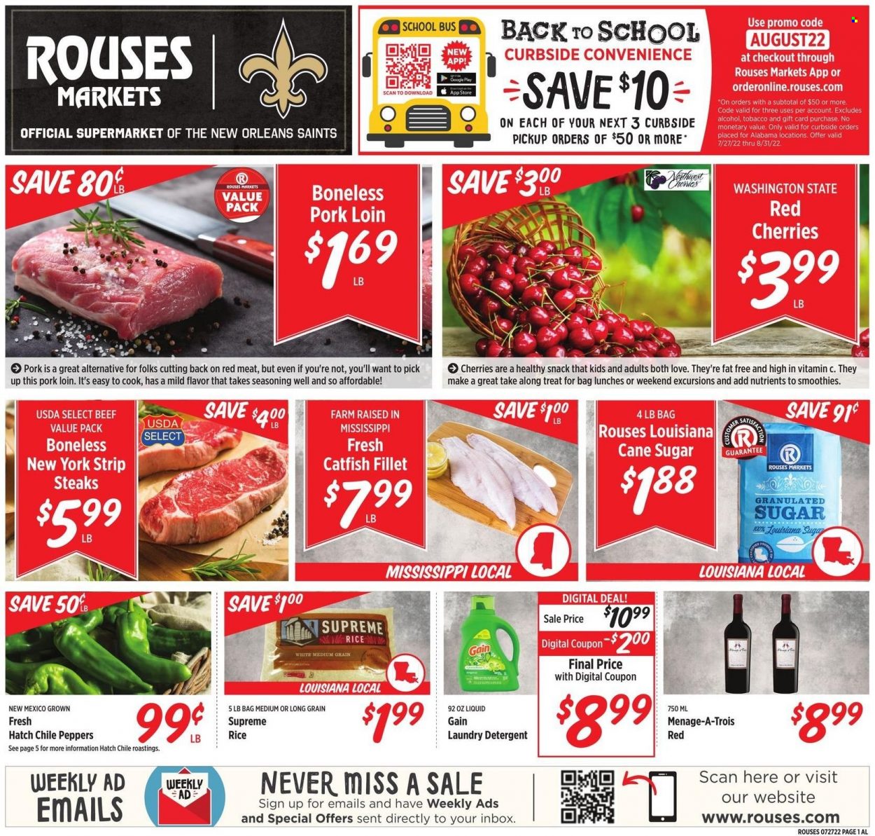 Rouses Markets ad - 07/27/2022 - 08/03/2022. Page 1