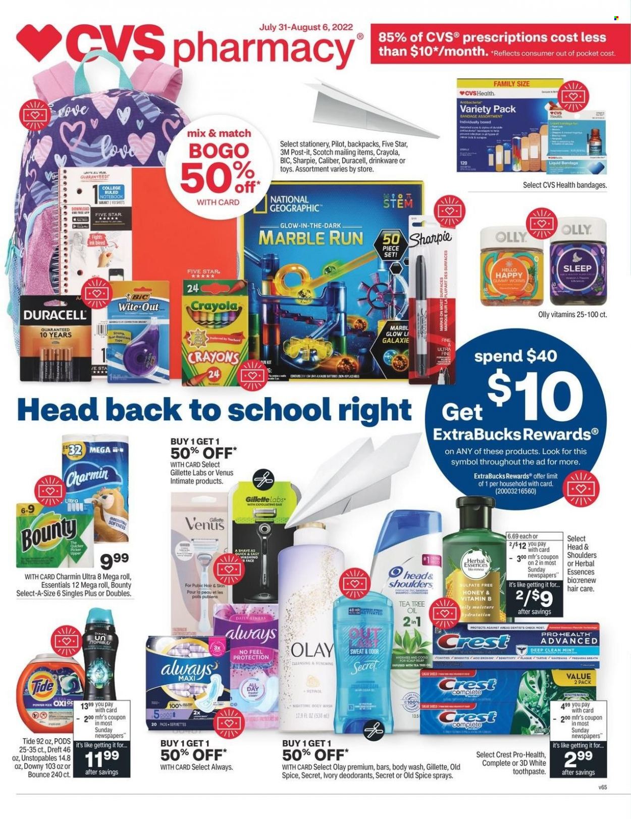 CVS Pharmacy ad - 07/31/2022 - 08/06/2022. Page 1