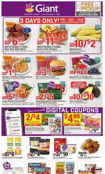Giant Food Flyer - 07/29/2022 - 08/04/2022.