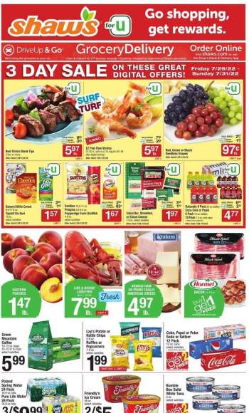 Shaw’s Flyer - 07/29/2022 - 08/04/2022.