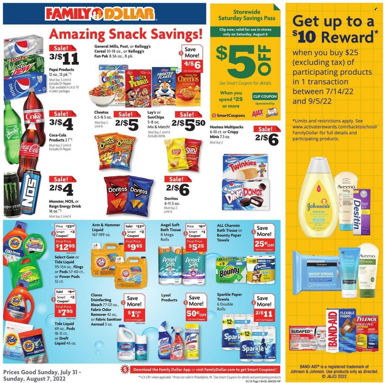 Family Dollar ad - 07/31/2022 - 08/07/2022. Page 1