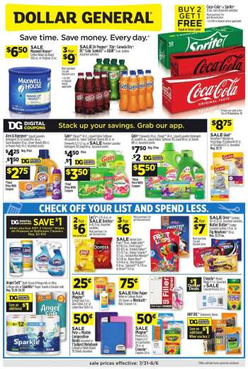 Dollar General Flyer - 07/31/2022 - 08/06/2022.