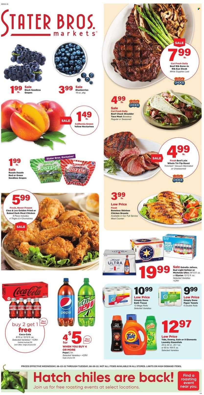Stater Bros. ad - 08/03/2022 - 08/09/2022. Page 1
