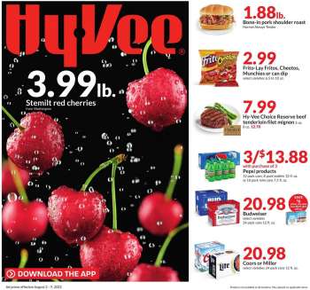Hy-Vee Flyer - 08/03/2022 - 08/09/2022.