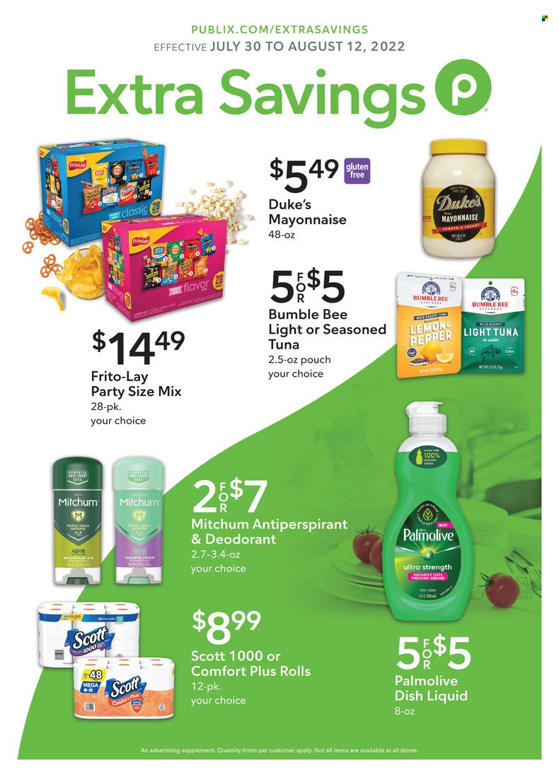 Publix ad - 07/30/2022 - 08/12/2022. Page 1