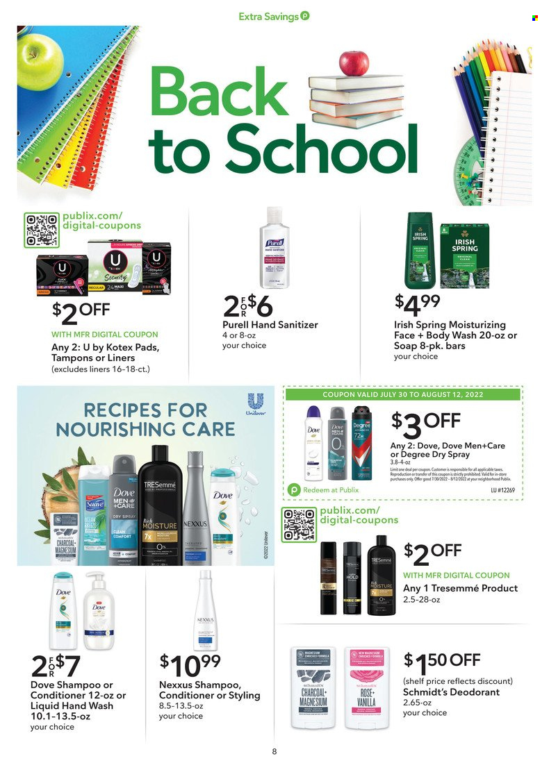 Publix ad - 07/30/2022 - 08/12/2022. Page 8