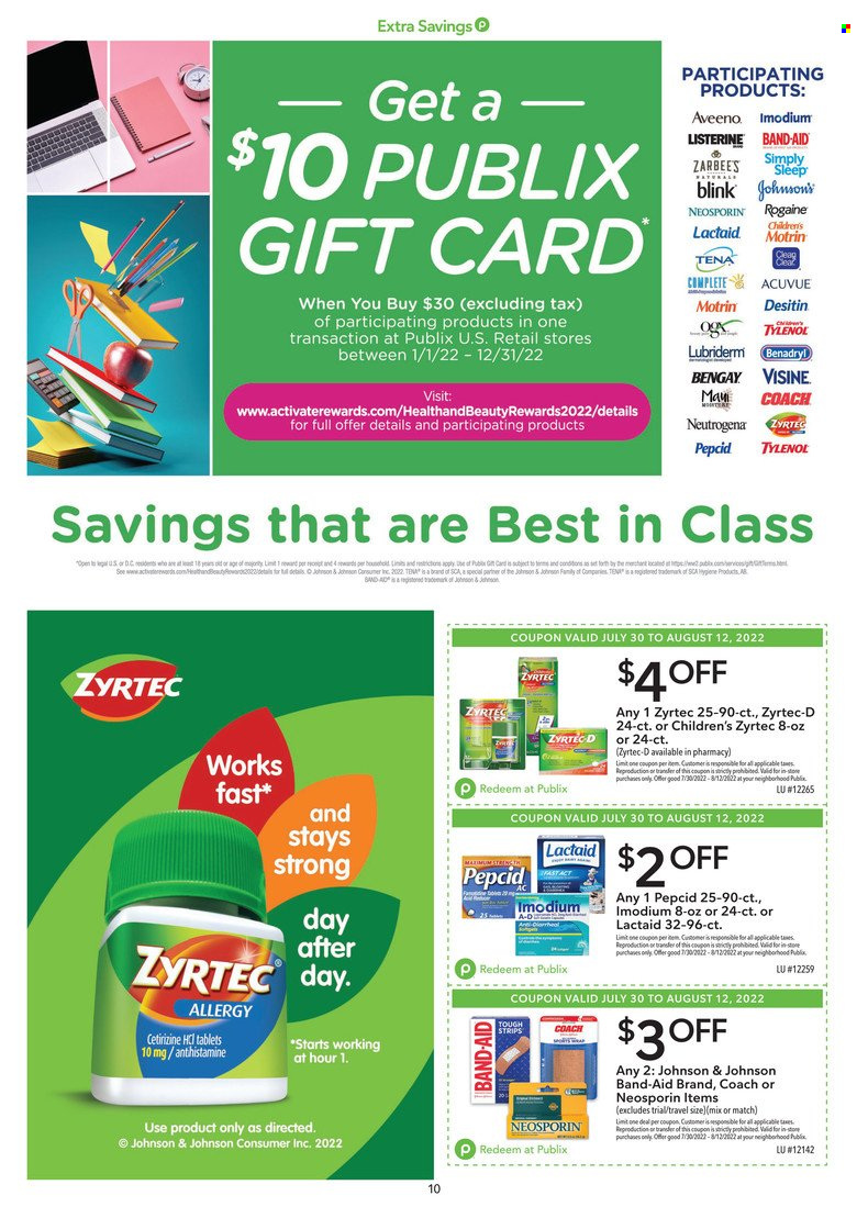 Publix ad - 07/30/2022 - 08/12/2022. Page 10