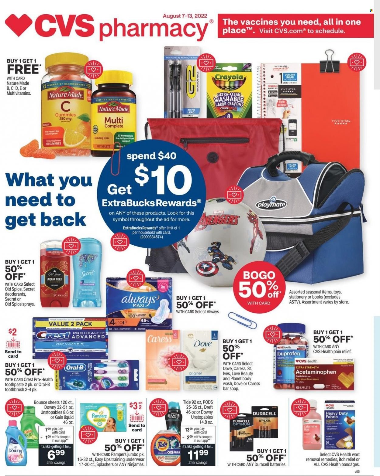 CVS Pharmacy ad - 08/07/2022 - 08/13/2022. Page 1