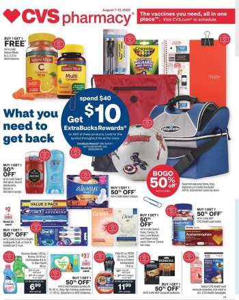 CVS Pharmacy Flyer - 08/07/2022 - 08/13/2022.
