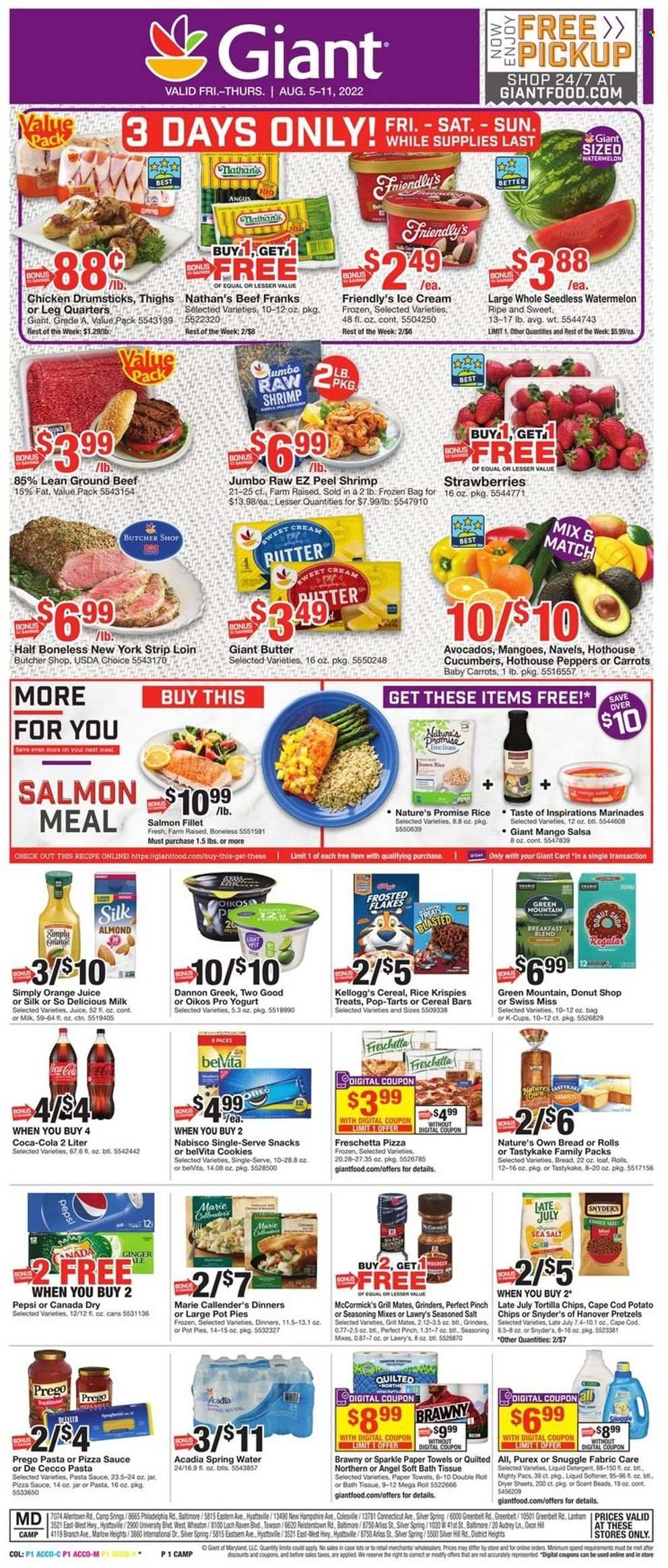 Giant Food ad - 08/05/2022 - 08/11/2022. Page 1