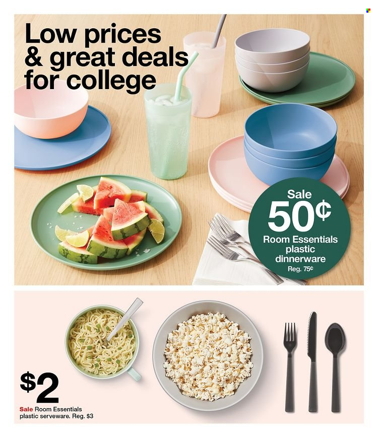 thumbnail - Target Flyer - 08/07/2022 - 08/13/2022 - Sales products - dinnerware set, serveware. Page 2.
