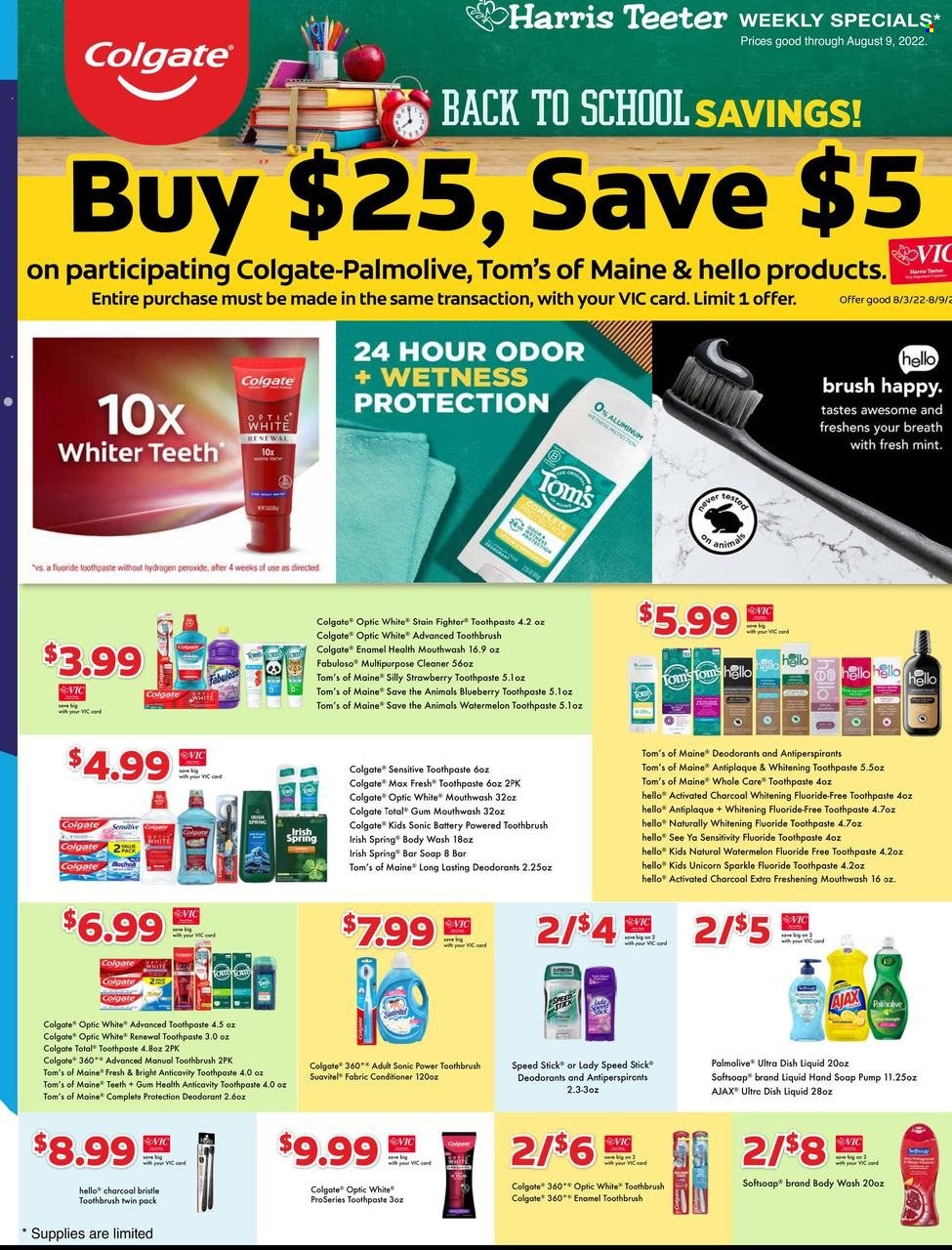 Harris Teeter ad - 08/03/2022 - 08/09/2022. Page 10
