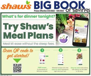 Shaw’s Flyer - 08/05/2022 - 09/08/2022.