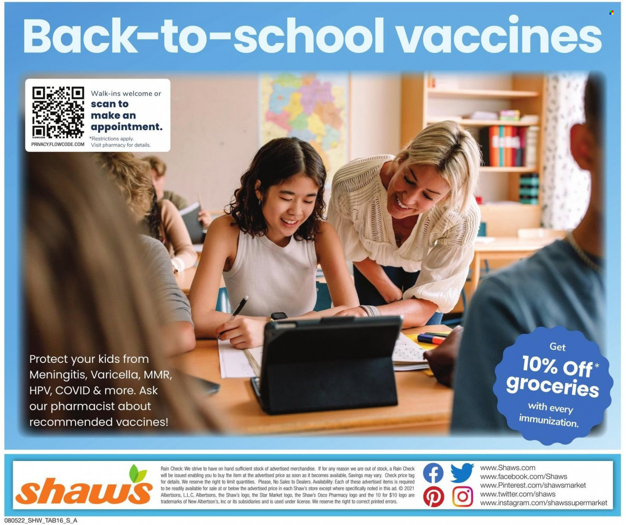Shaw’s ad - 08/05/2022 - 09/08/2022. Page 16