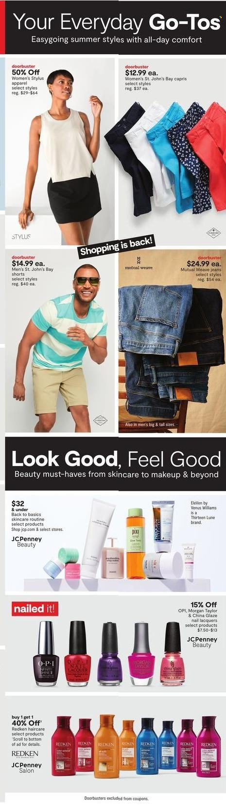 thumbnail - JCPenney Flyer - 08/08/2022 - 08/14/2022 - Sales products - shorts, jeans. Page 7.