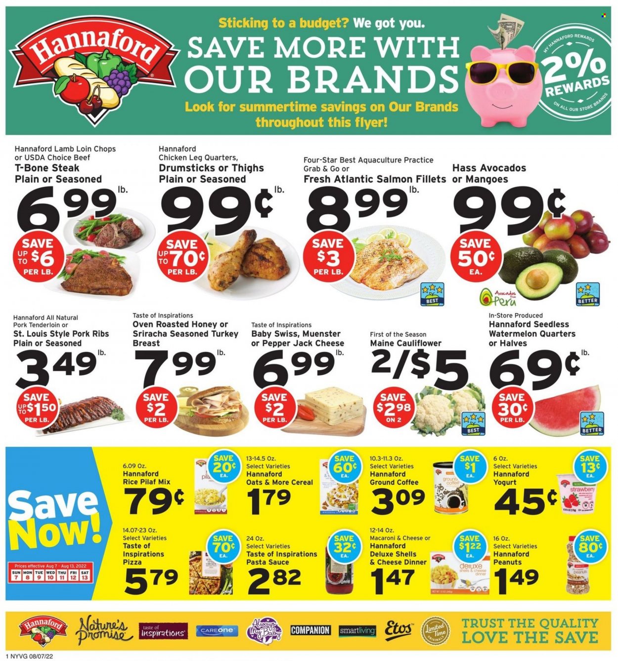 Hannaford ad - 08/07/2022 - 08/13/2022. Page 1
