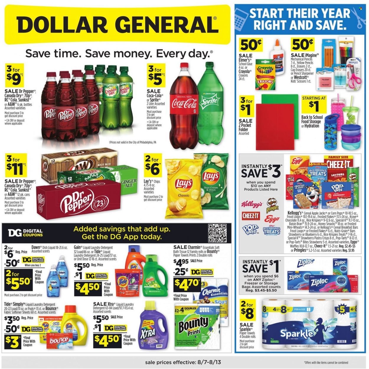 Dollar General ad - 08/07/2022 - 08/13/2022. Page 1