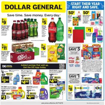 Dollar General Flyer - 08/07/2022 - 08/13/2022.