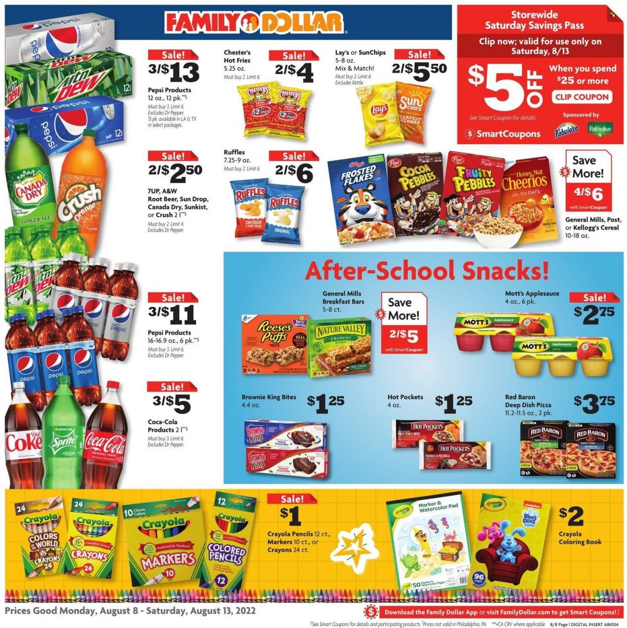 Family Dollar ad - 08/08/2022 - 08/13/2022. Page 1