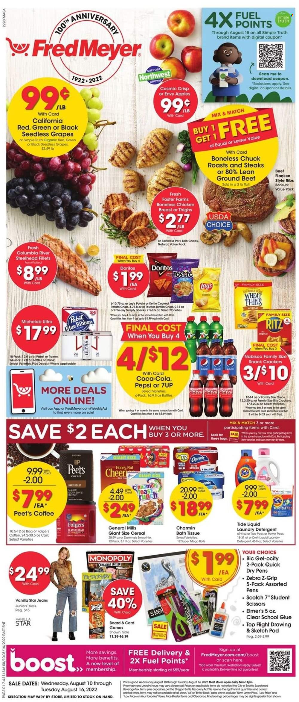 Fred Meyer ad - 08/10/2022 - 08/16/2022. Page 1