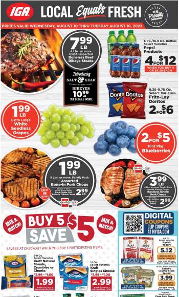 IGA Flyer - 08/10/2022 - 08/16/2022.