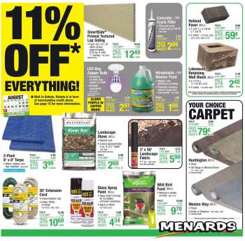 Menards Flyer - 08/11/2022 - 08/21/2022.