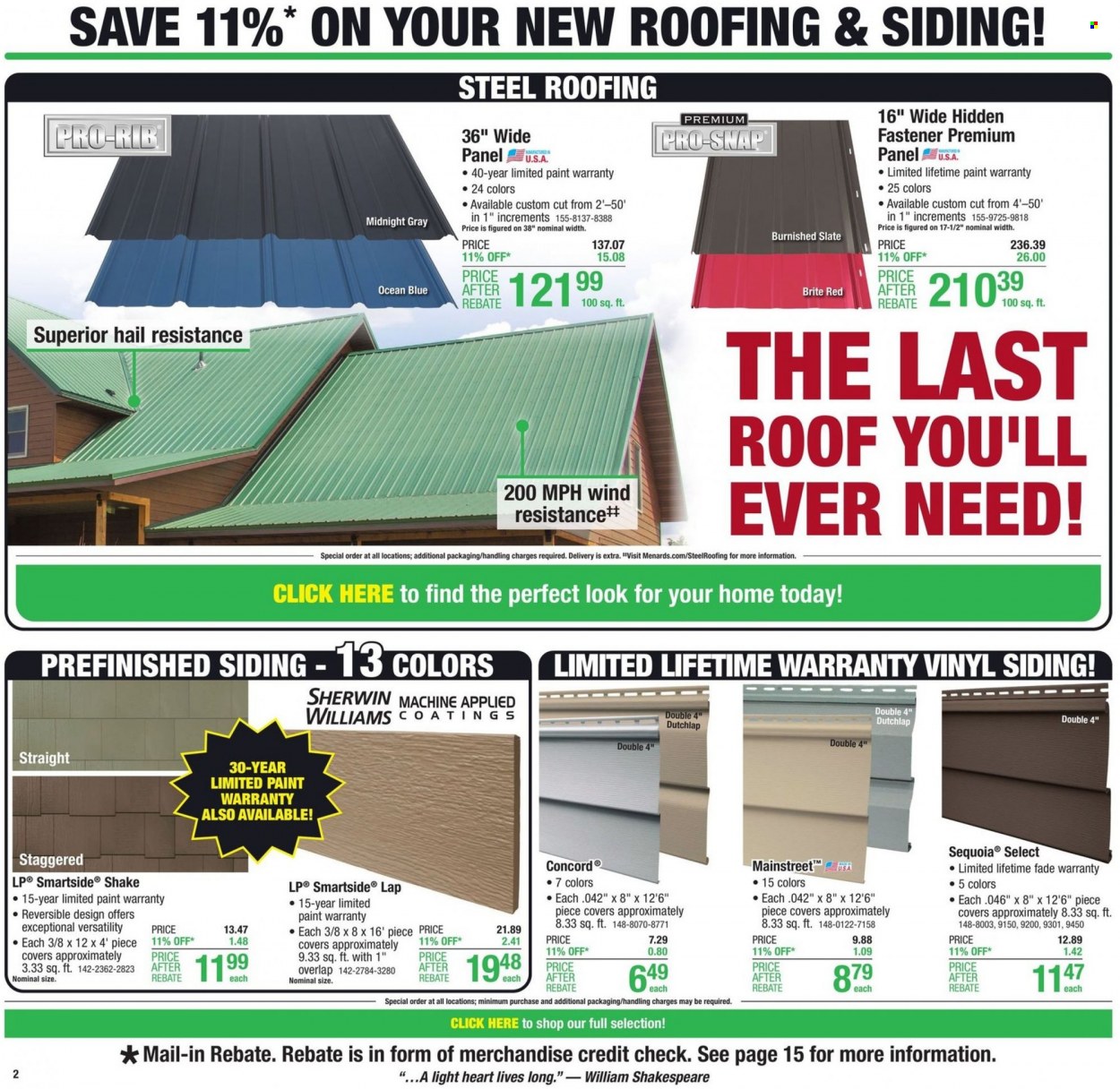 Menards ad - 08/11/2022 - 08/21/2022. Page 2