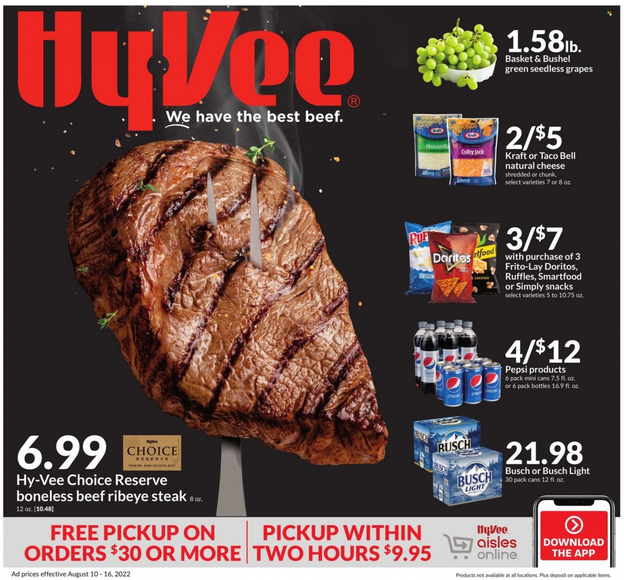 Hy-Vee ad - 08/10/2022 - 08/16/2022. Page 1