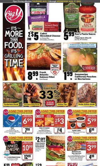 Big Y Flyer - 08/11/2022 - 08/17/2022.