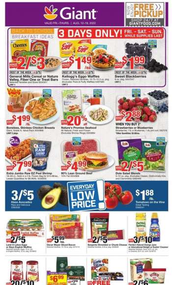 Giant Food Flyer - 08/12/2022 - 08/18/2022.