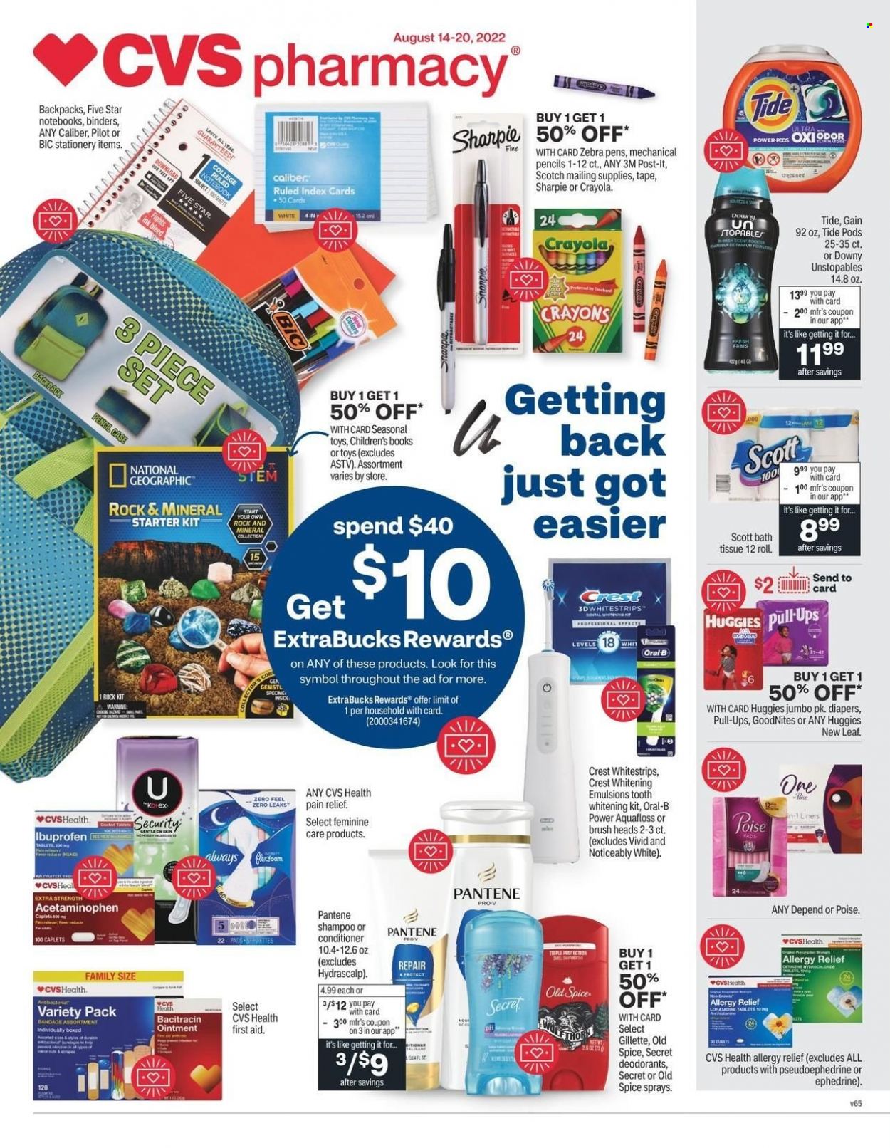CVS Pharmacy ad - 08/14/2022 - 08/20/2022. Page 1