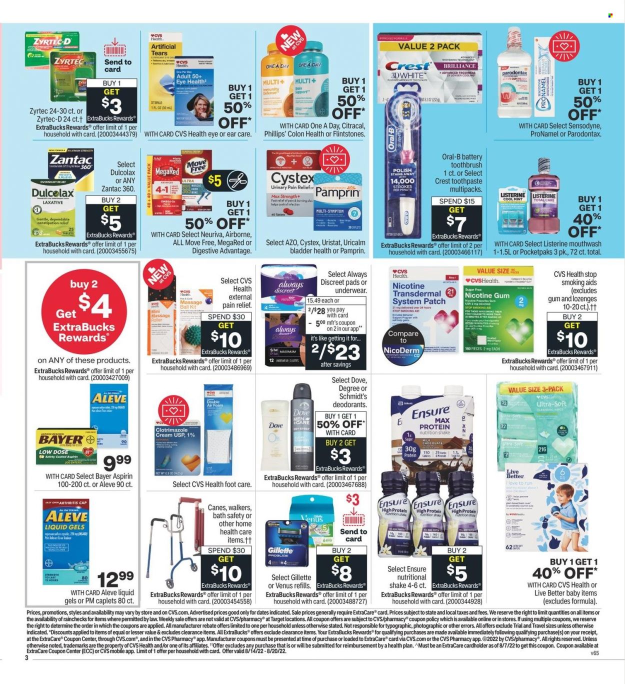 CVS Pharmacy ad - 08/14/2022 - 08/20/2022. Page 4
