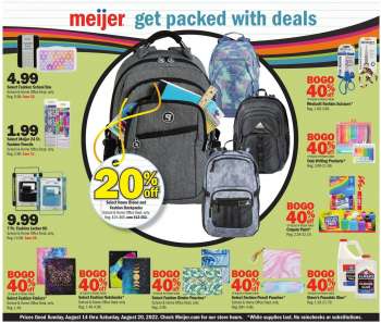 Meijer Flyer - 08/14/2022 - 08/20/2022.