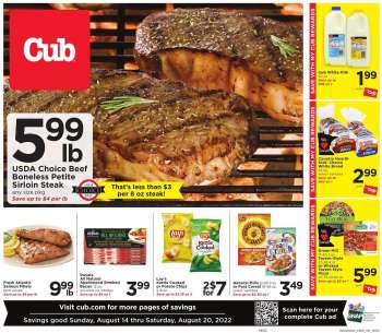 Cub Foods Flyer - 08/14/2022 - 08/20/2022.