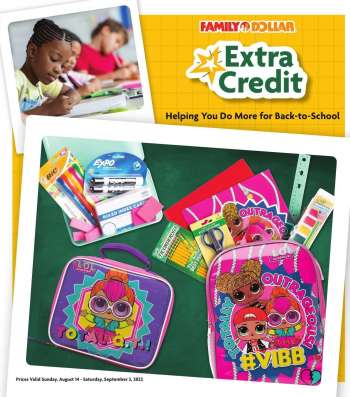 Family Dollar Flyer - 08/14/2022 - 09/03/2022.