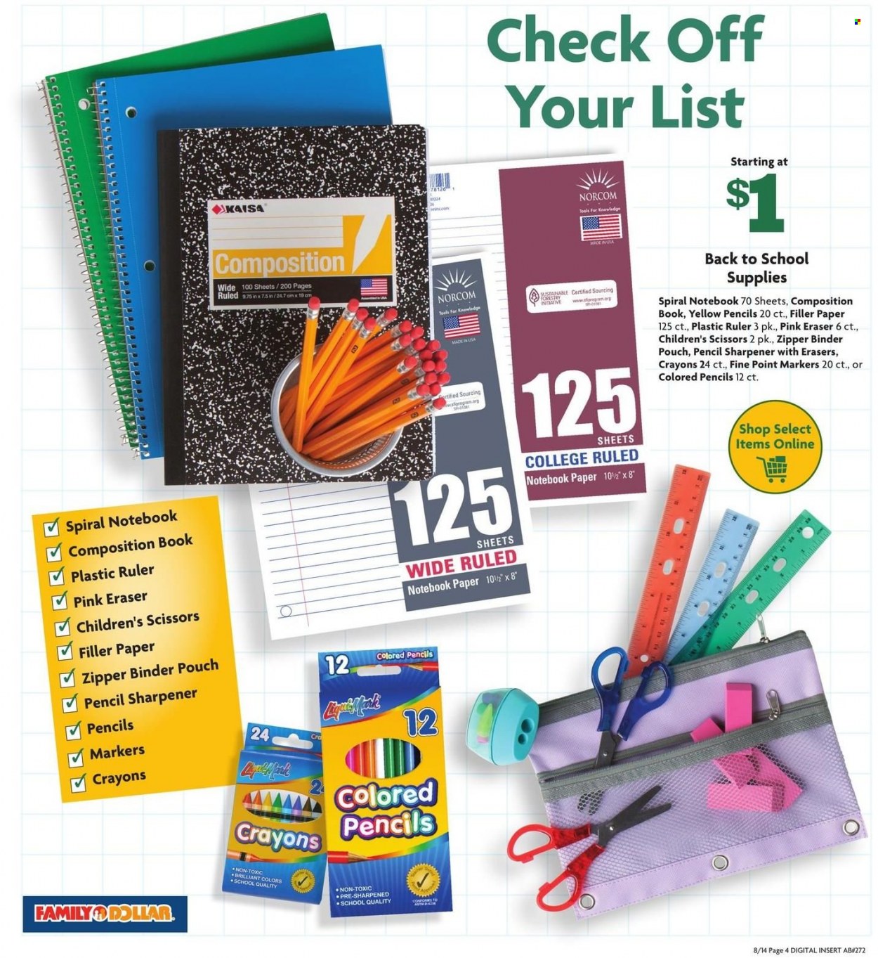 Family Dollar ad - 08/14/2022 - 09/03/2022. Page 4