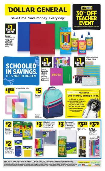 Dollar General Flyer - 08/14/2022 - 08/20/2022.