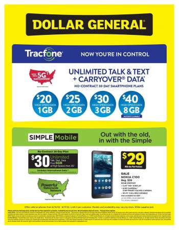 Dollar General Flyer - 08/14/2022 - 09/17/2022.