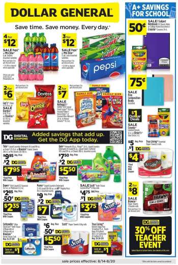 Dollar General Flyer - 08/14/2022 - 08/20/2022.
