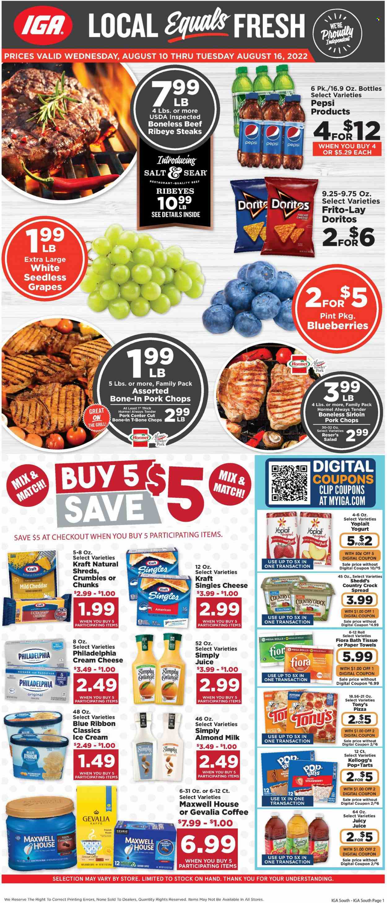 IGA ad - 08/10/2022 - 08/16/2022. Page 1