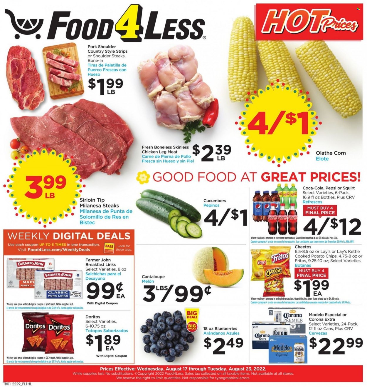 Food 4 Less ad - 08/17/2022 - 08/23/2022. Page 1