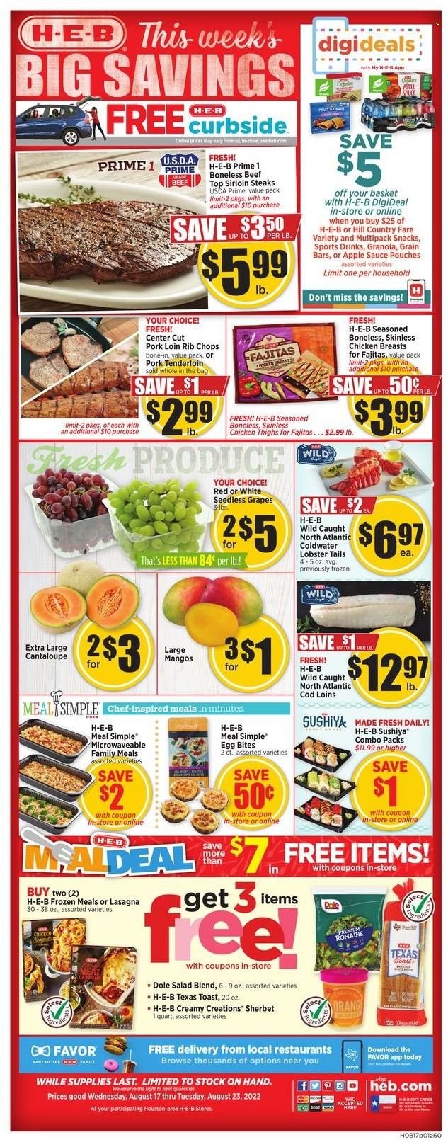 H-E-B ad - 08/17/2022 - 08/23/2022. Page 1