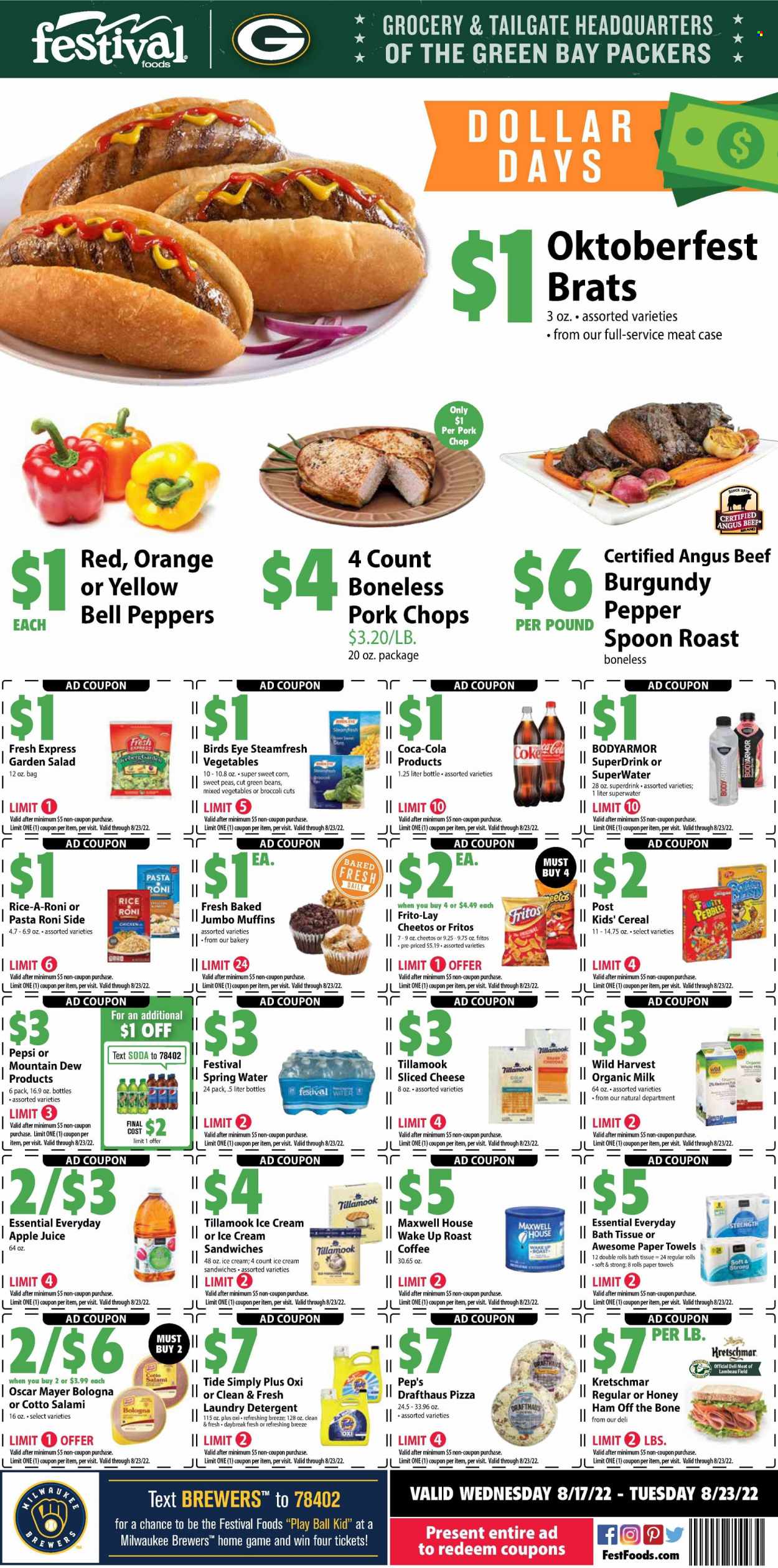 Festival Foods ad - 08/17/2022 - 08/23/2022. Page 1